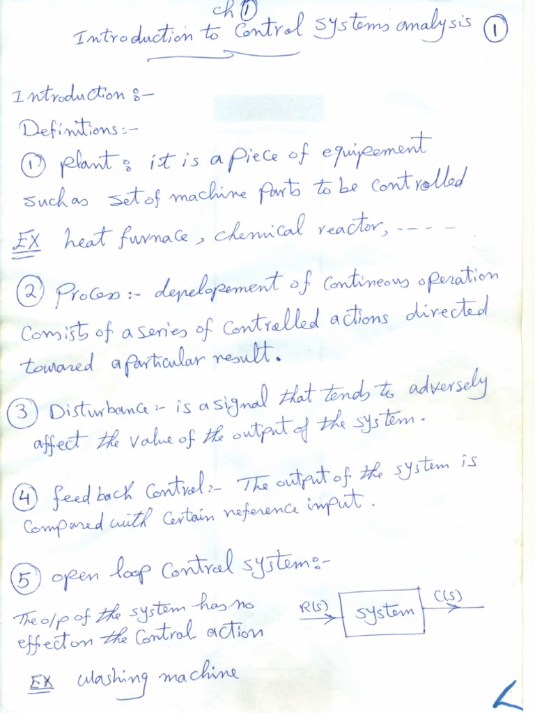 Introduction To Control System Analysis | PDF