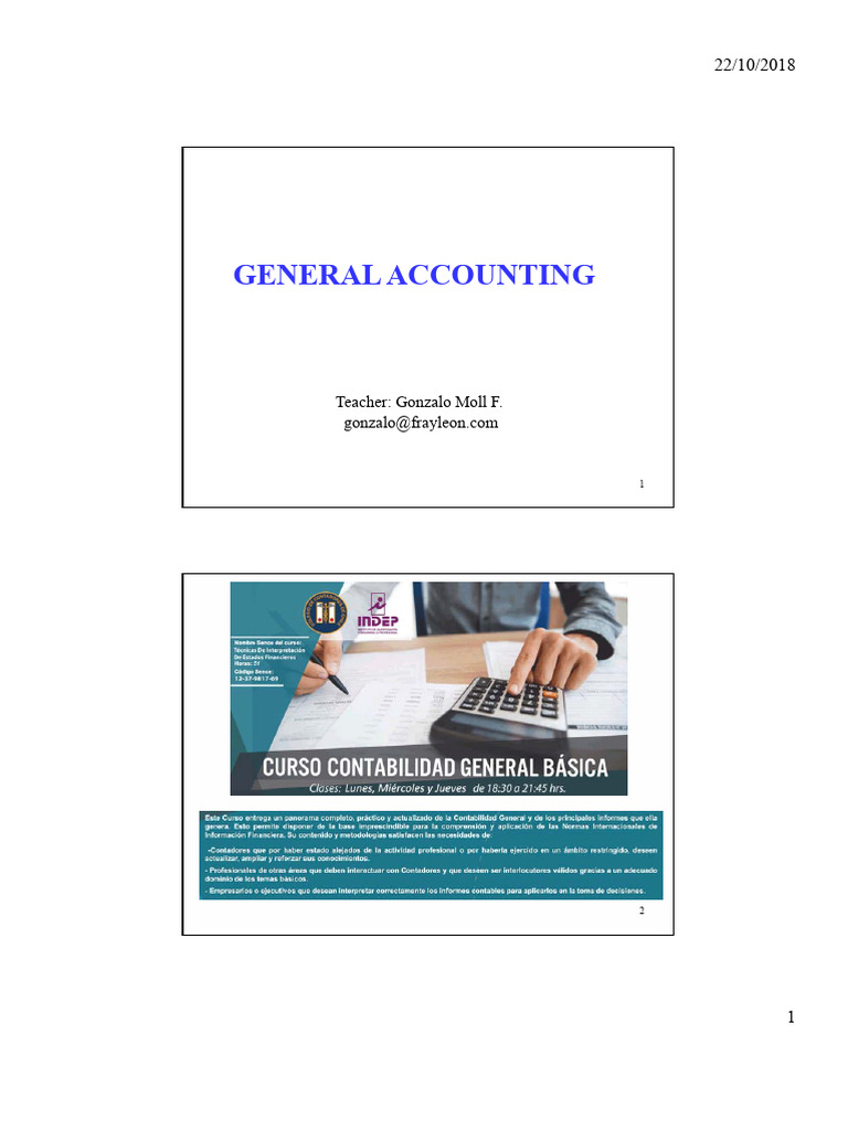 General Accounting | PDF | Debits And Credits | Financial Services