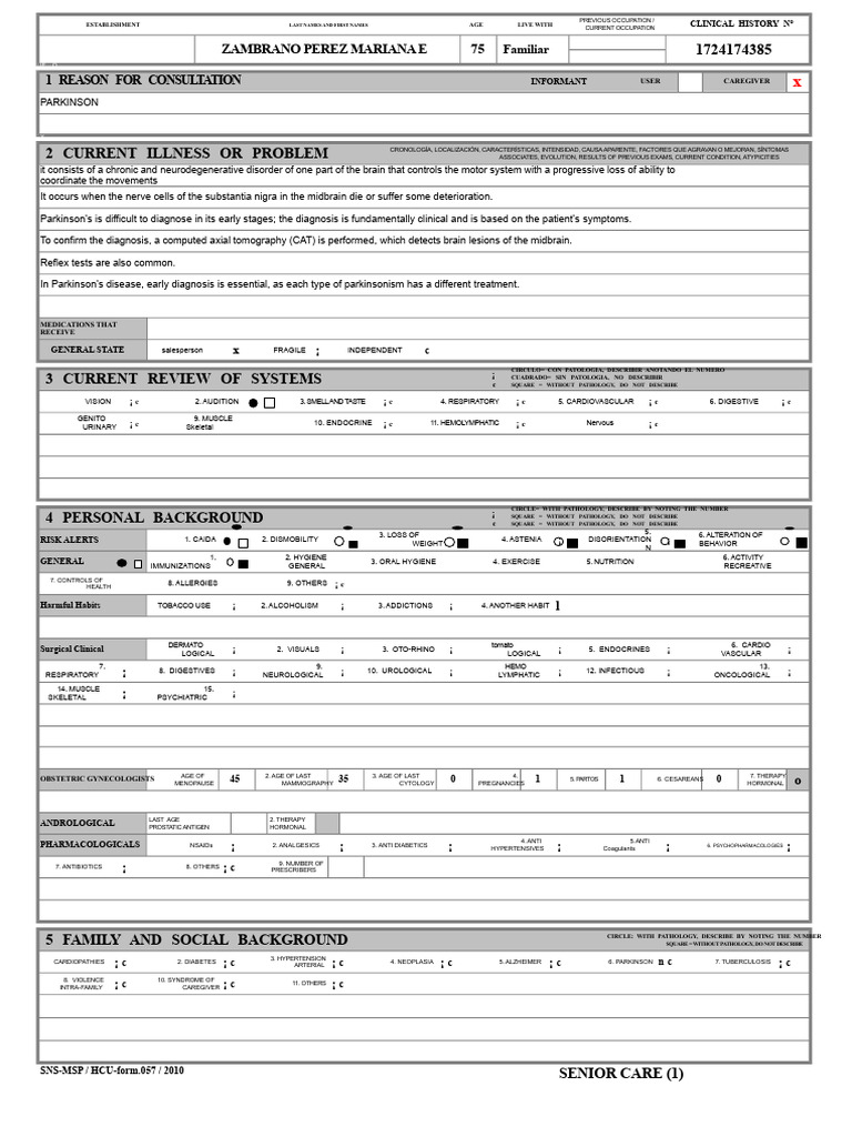 Form 057 Older Adult Final 1 2 | PDF | Microsoft Excel | Parkinson's ...