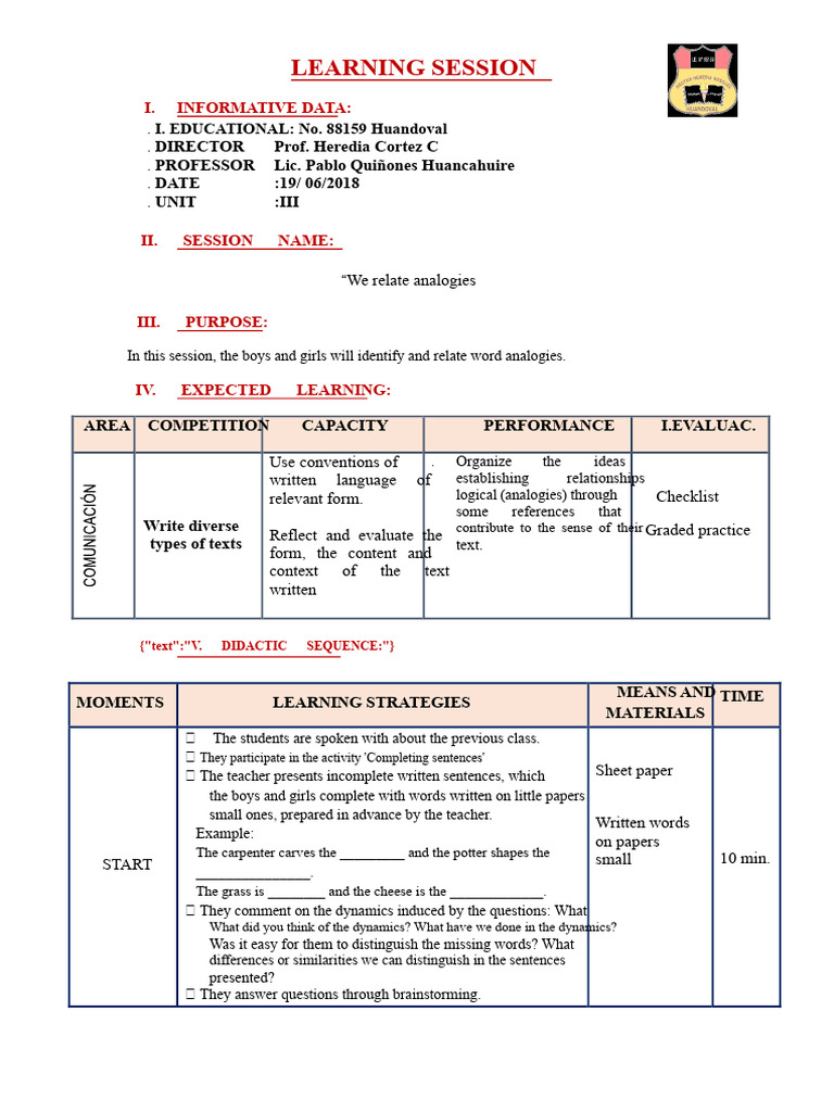 Word Analogies Learning Session | PDF | Analogy | Human Communication