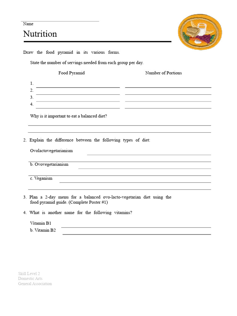 Balanced Diet and Nutrition Guide | PDF