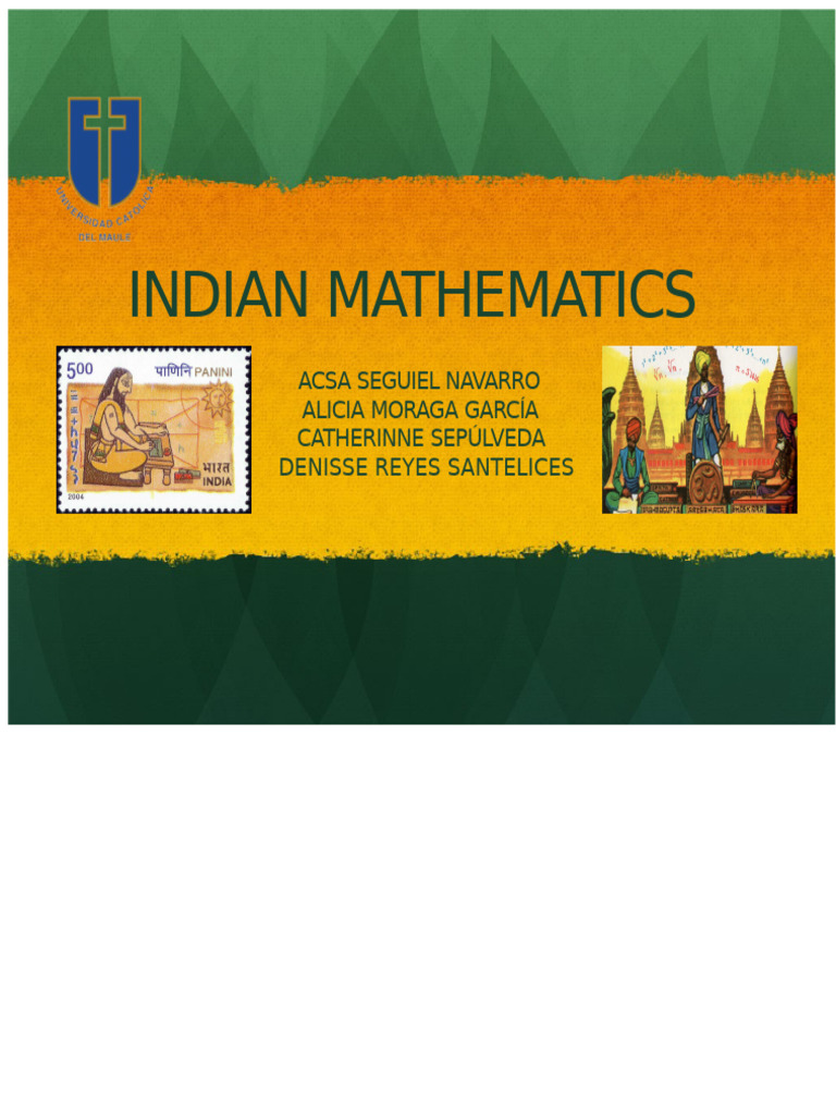 Indian Mathematics | PDF | Mathematics