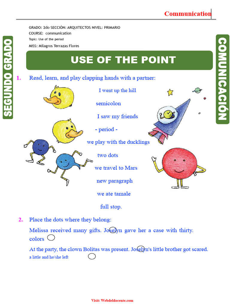 Use of The Second Point | PDF | Notation | Linguistics