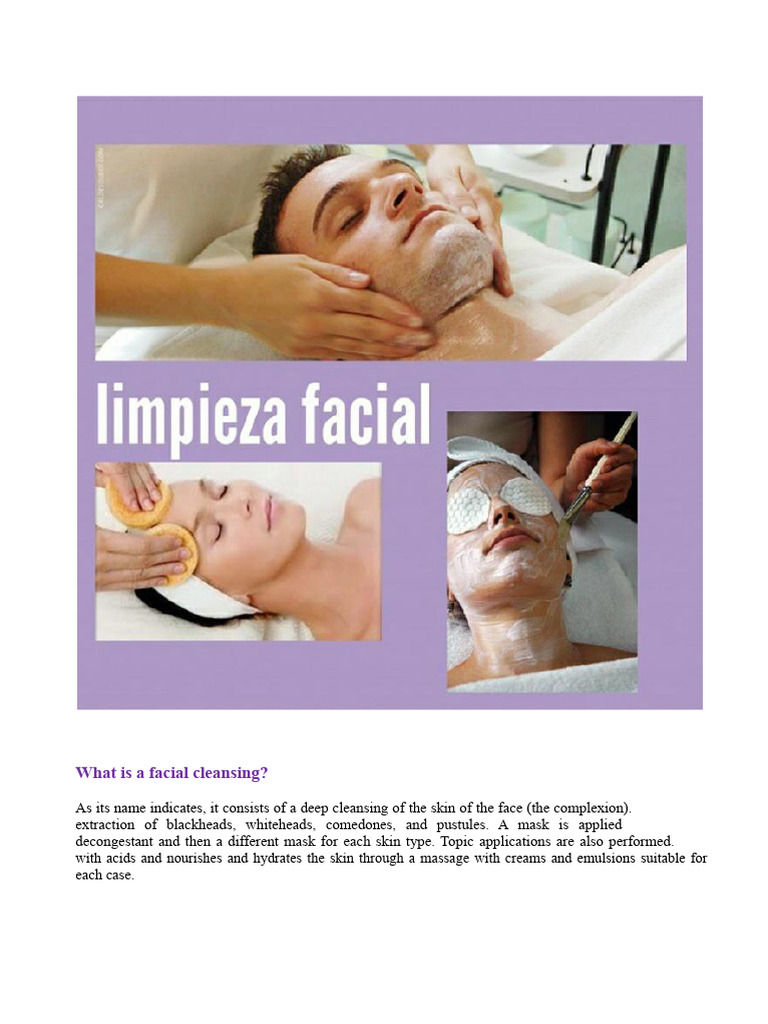 Comprehensive Facial Cleansing | PDF