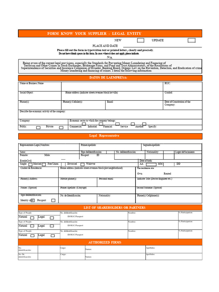 Supplier Introduction Form PJ | PDF | Identity Document | Business
