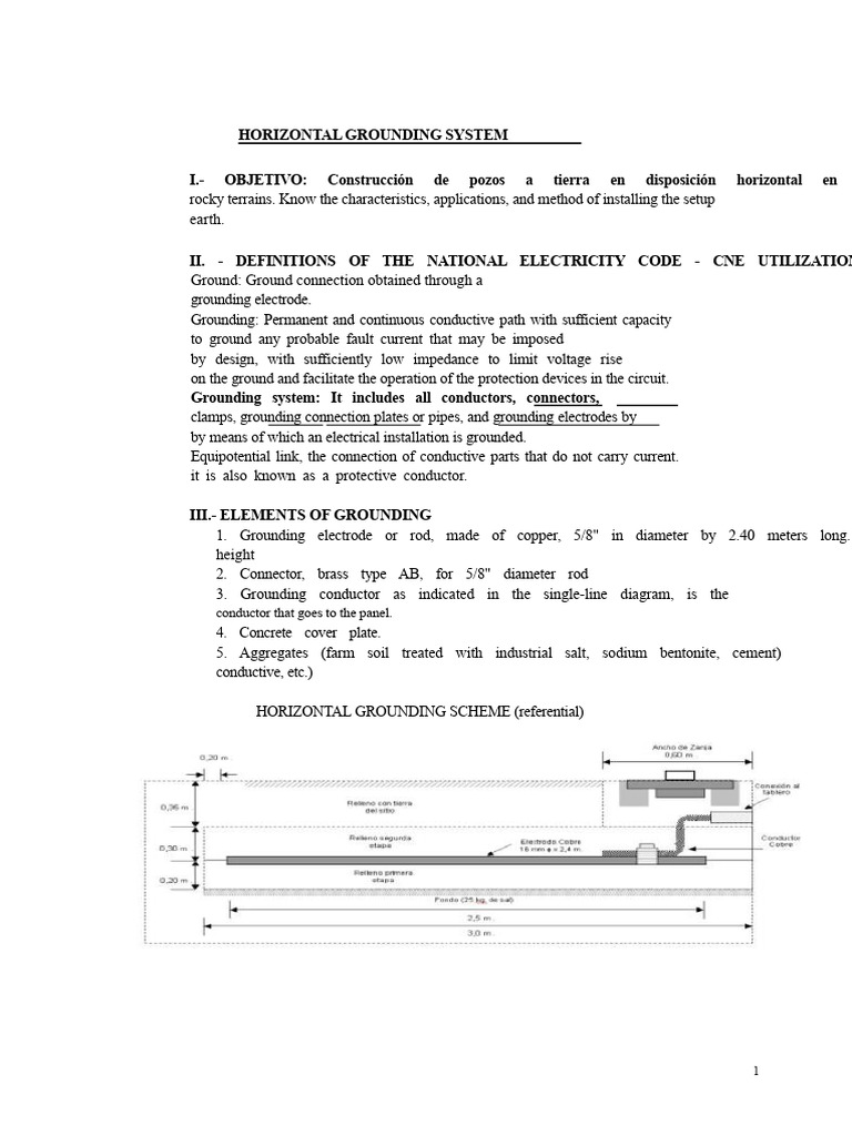 Calculation of Horizontal Grounding | PDF | Electrical Resistivity And ...