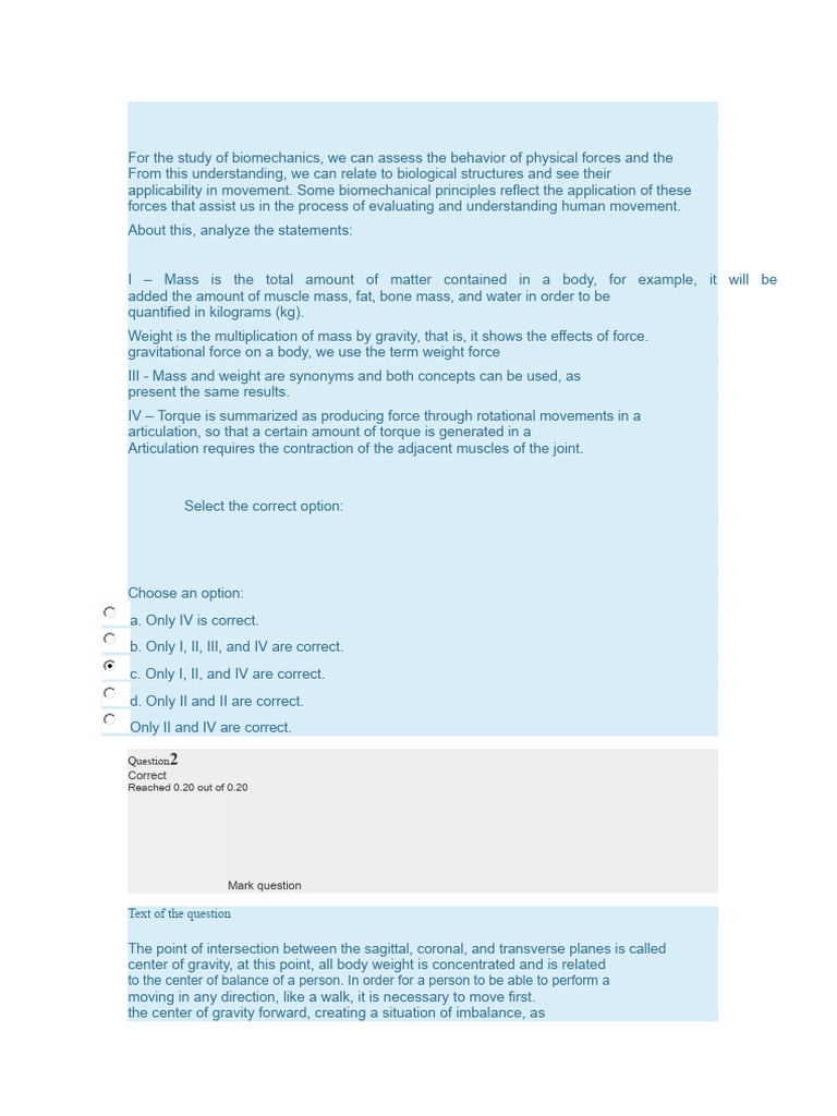 Biomechanics | PDF | Anatomical Terms Of Motion | Force