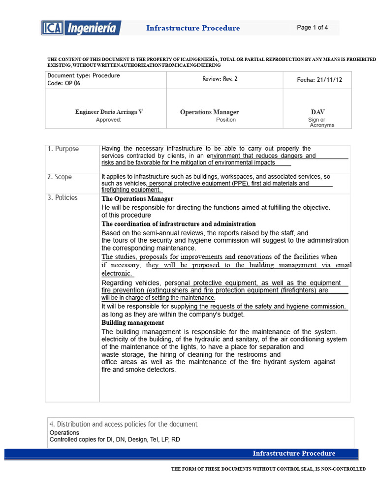 Infrastructure Maintenance Procedure Guide | PDF | Firefighting ...