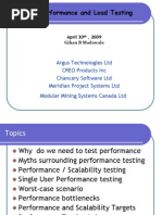 Essence of Performance and Load Testing VanQ 30 April 2009