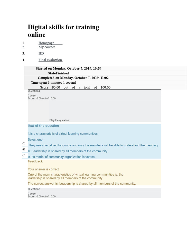 Digital Skills Training Evaluation Guide | PDF | Learning | Educational ...