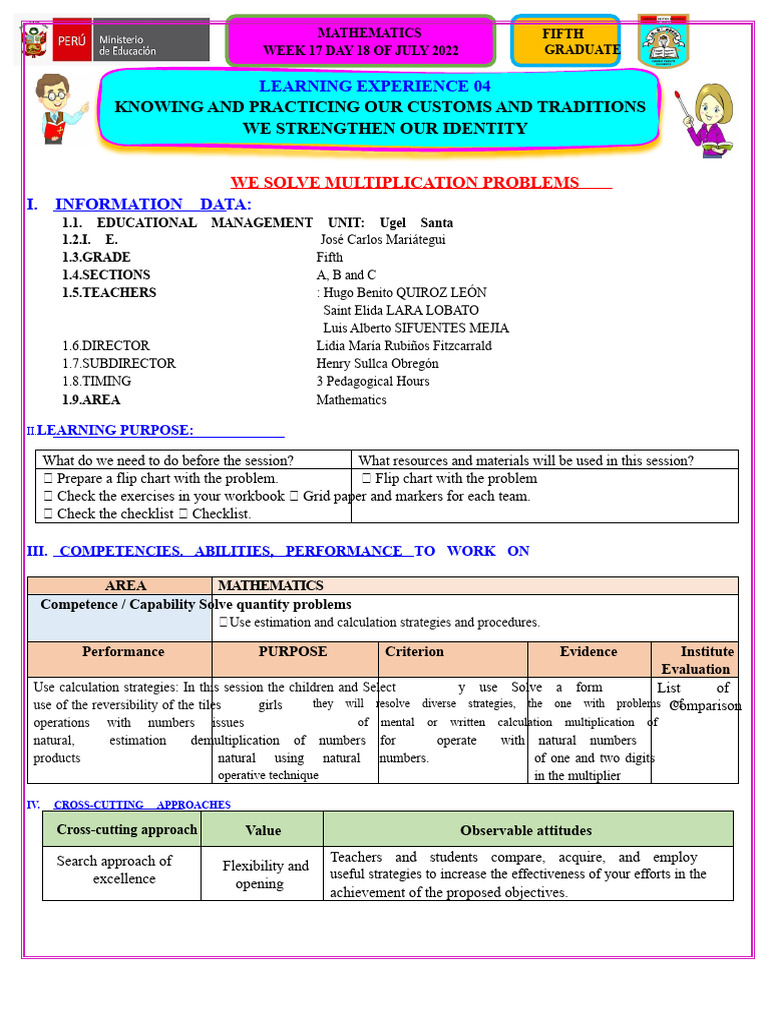 18 July We Solve Multiplication Problems | PDF | Multiplication ...
