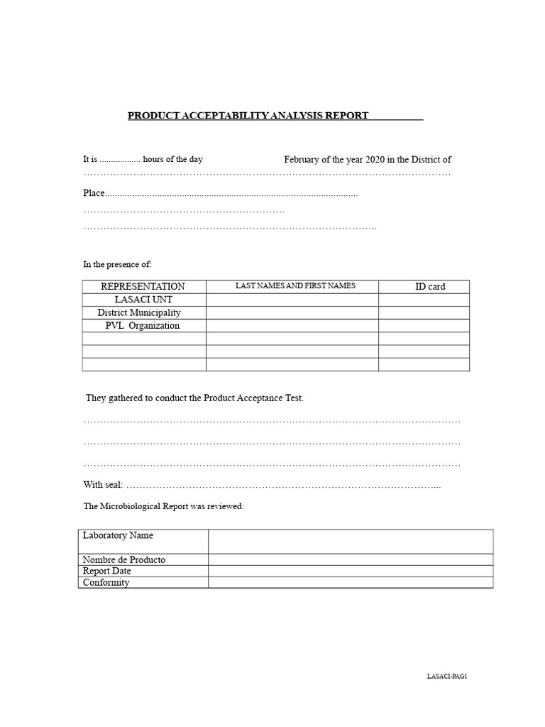 Acceptability Form | PDF