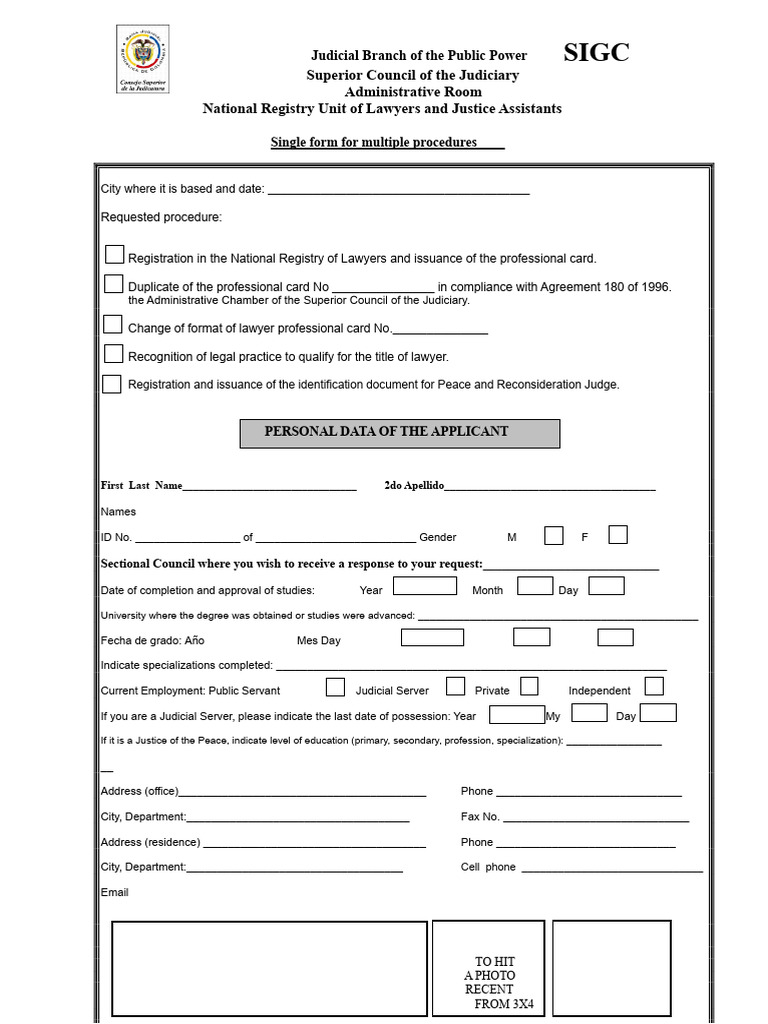 Lawyers Form | PDF | Identity Document | Government