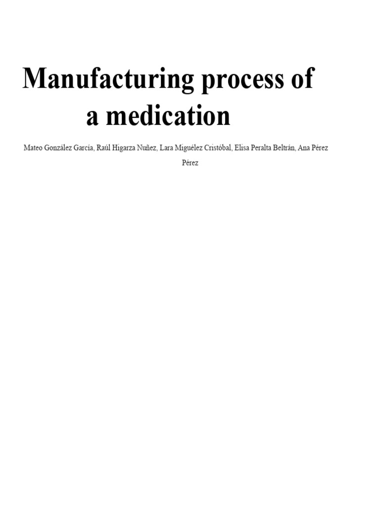 Process of Drug Formulation | PDF | Tablet (Pharmacy) | Chemistry