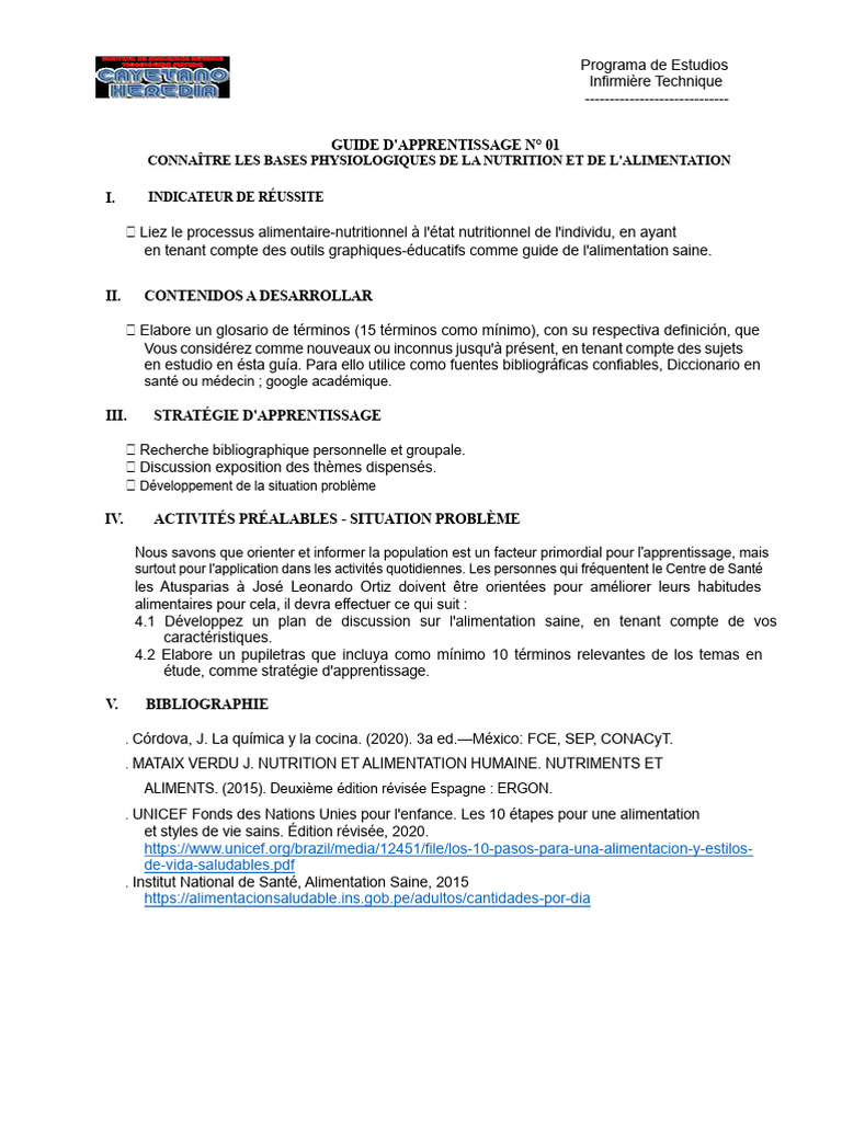 Bases de la nutrition et alimentation saine | PDF | Allaitement | Nutrition