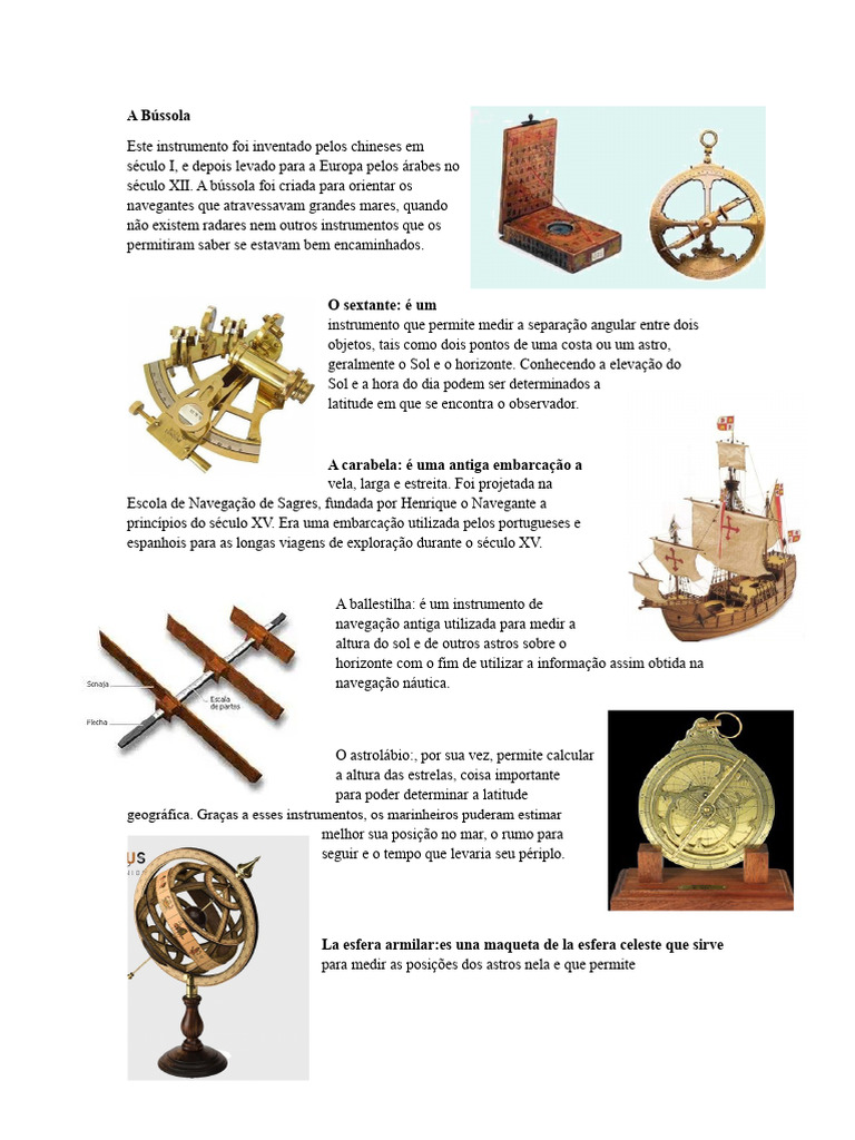 instrumentos de navegação da antiguidade | PDF | Navegação