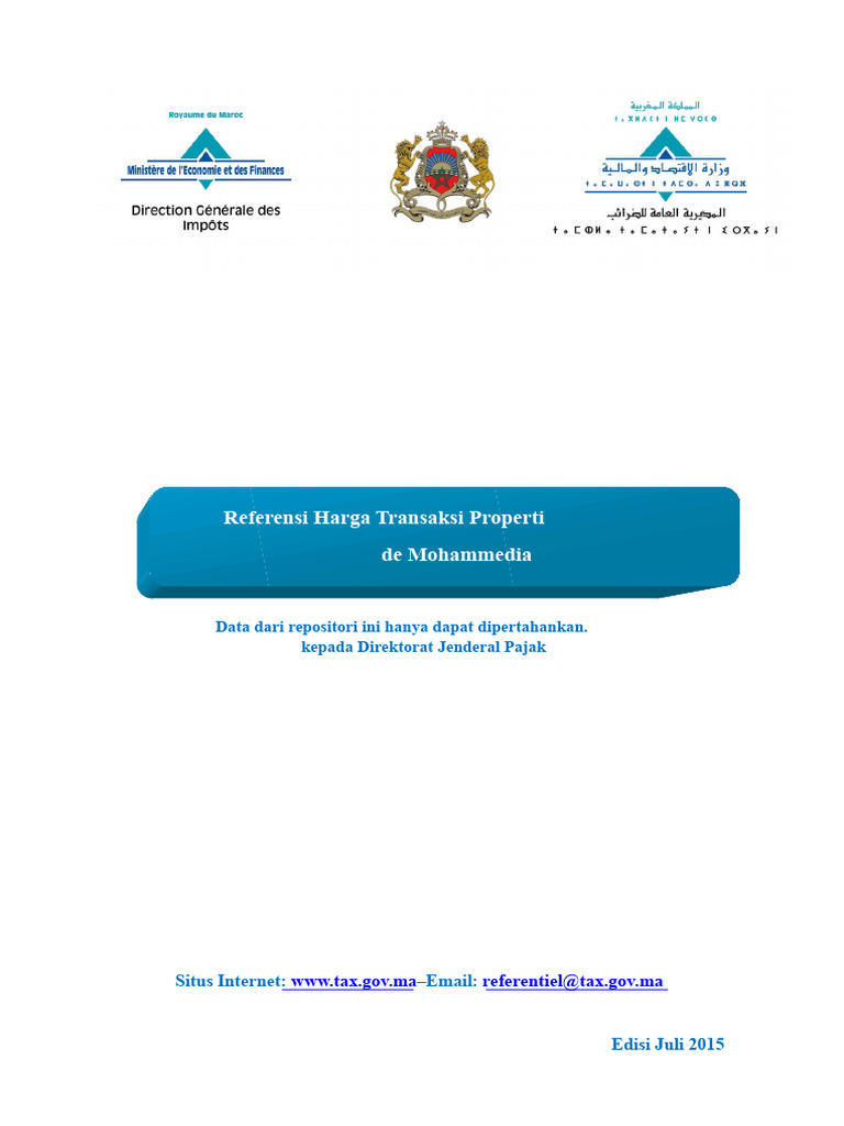Harga Transaksi Properti Mohammedia | PDF
