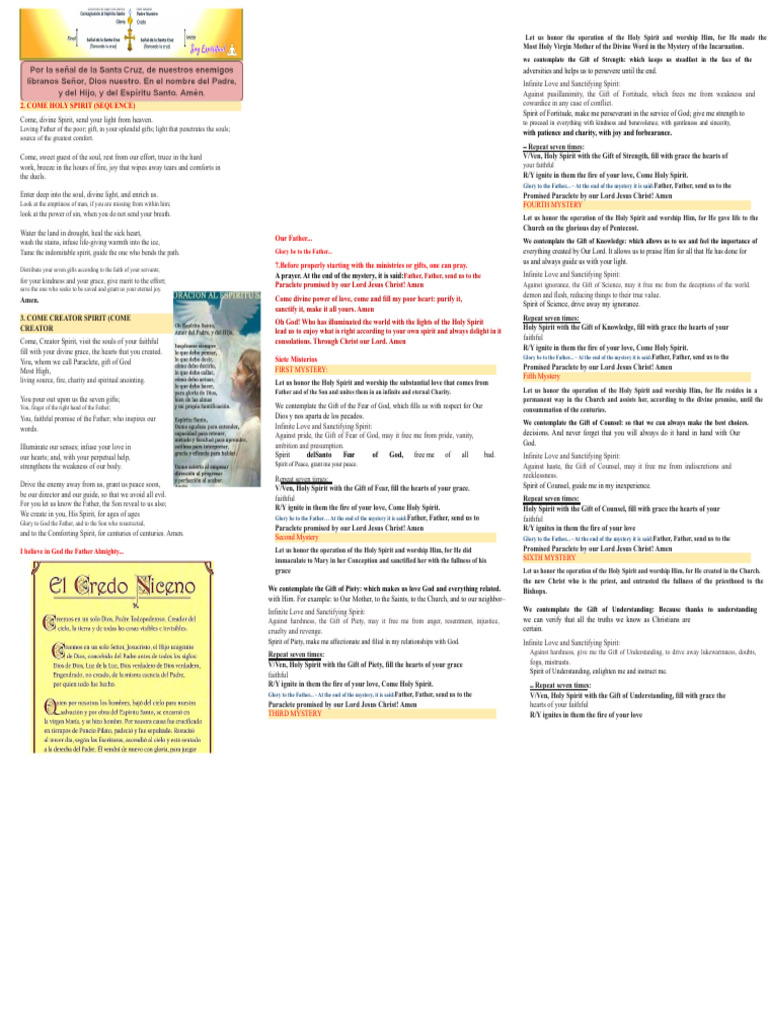 Coronilla To The Holy Spirit 1 | PDF | God The Father | Holy Spirit
