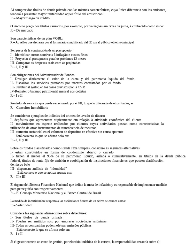Inversiones y Riesgos en Finanzas | PDF | Compartir (Finanzas ...
