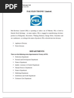 Pak Electronic Limited.: There Are The Following Seven Departments in Factory of PEL