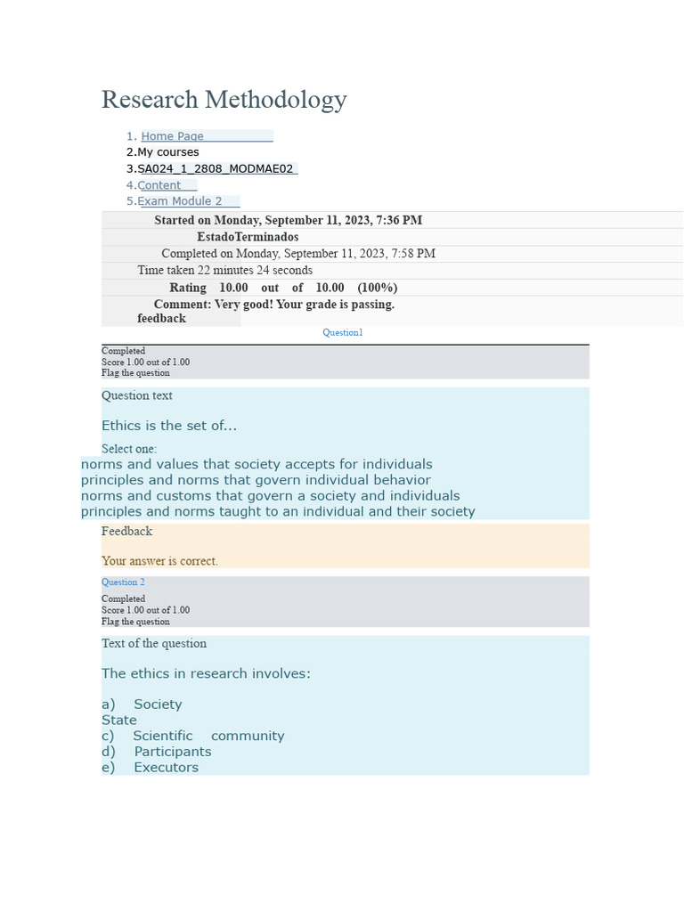 Research Methodology - Mod2 | PDF | Relevance | Theory
