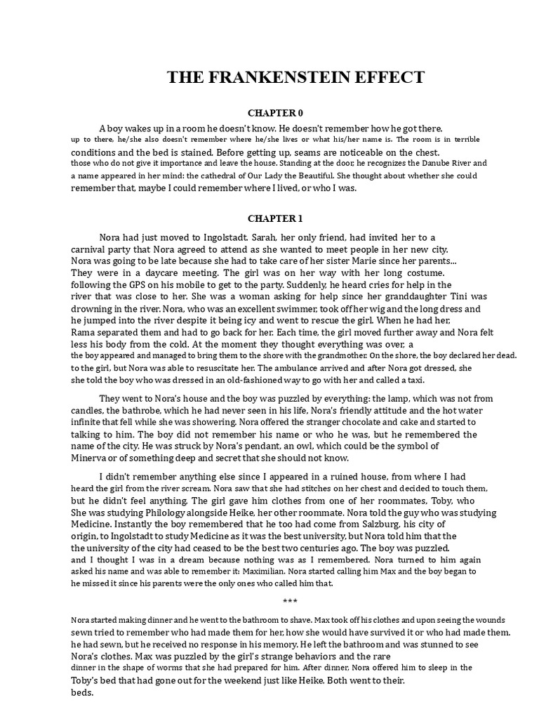The Frankenstein Effect: A Time Travel Mystery | PDF | Frankenstein