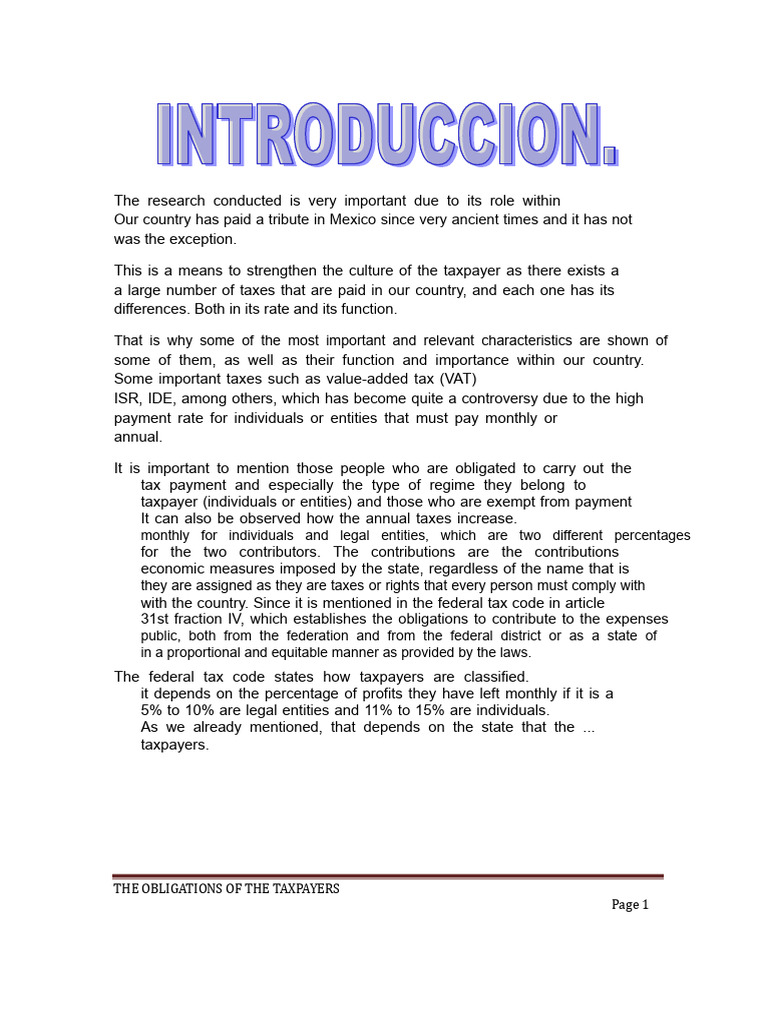 Introduction of The Protocol. | PDF | Taxes | Valuation (Finance)