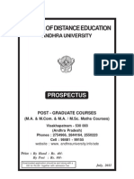 M.A. English Prospectus