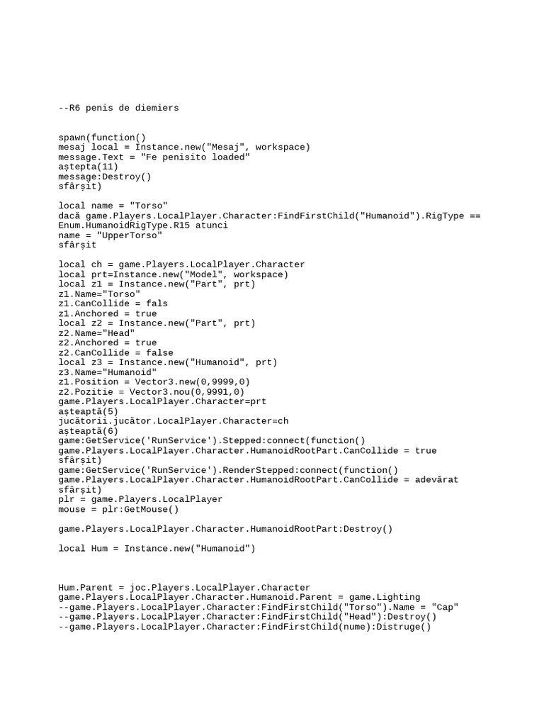 FE Penis Script 18+ | PDF