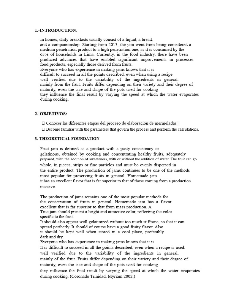 Jam Production Process and Standards | PDF | Fruit Preserves | Cooking