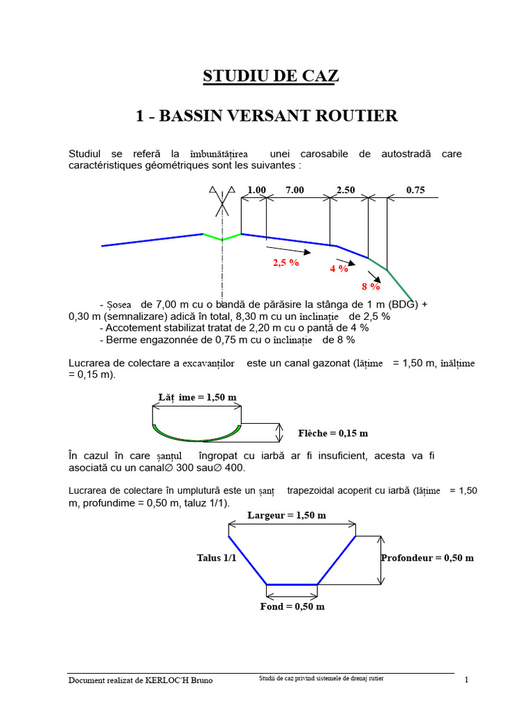 07-Basin Versant Rutier 1 (Studiu de Caz) | PDF