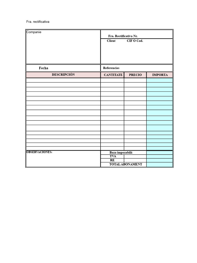 Factură Rectificativă - Notă de Abonare-1-2 | PDF