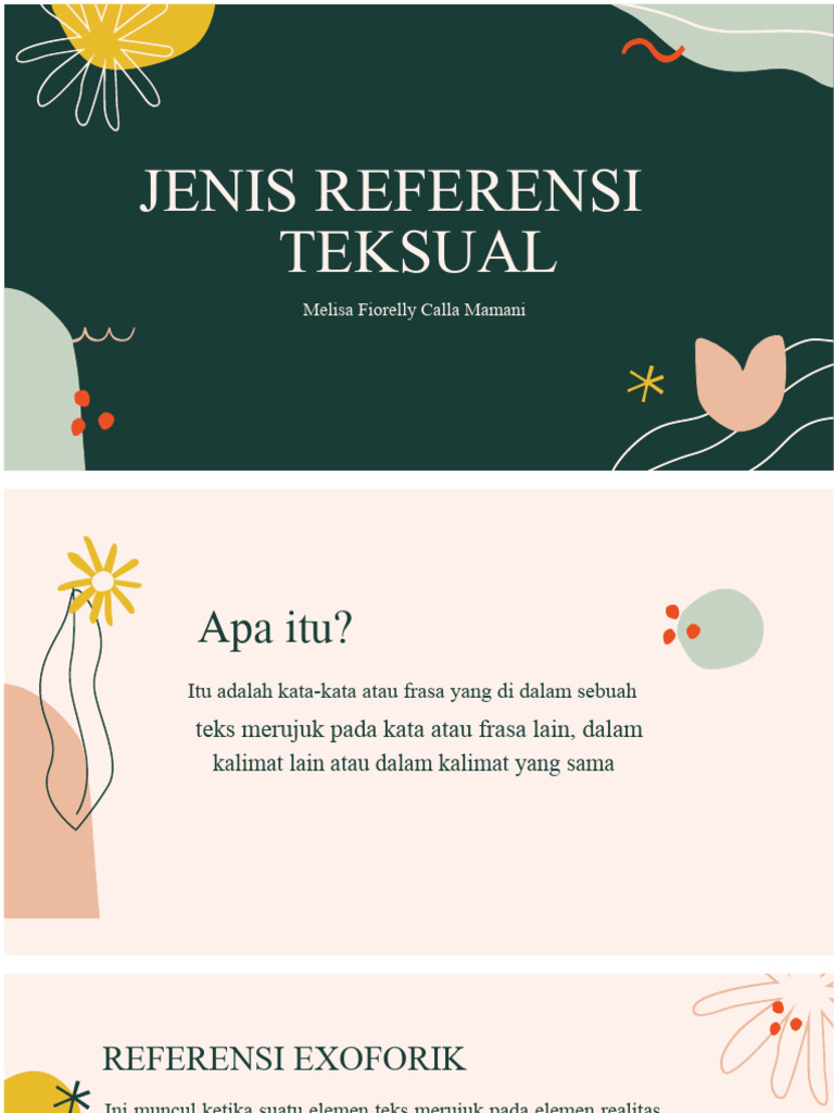 Jenis Referensi dalam Teks dan Contohnya | PDF