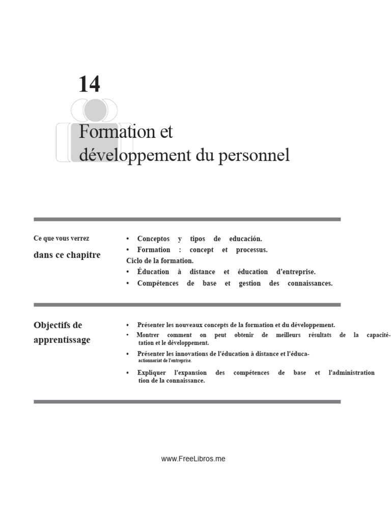 Formation et développement du personnel | PDF | Gestion des ressources ...