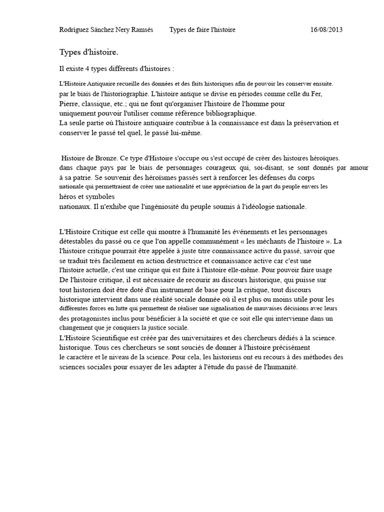 Types d'histoire et leur impact social | PDF | Psychologie | Science
