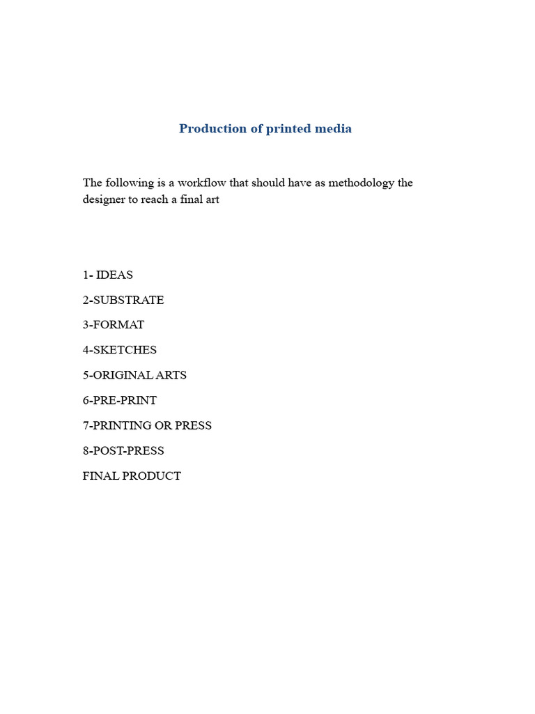 Printed Media Production Workflow | PDF | Rgb Color Model | Image ...