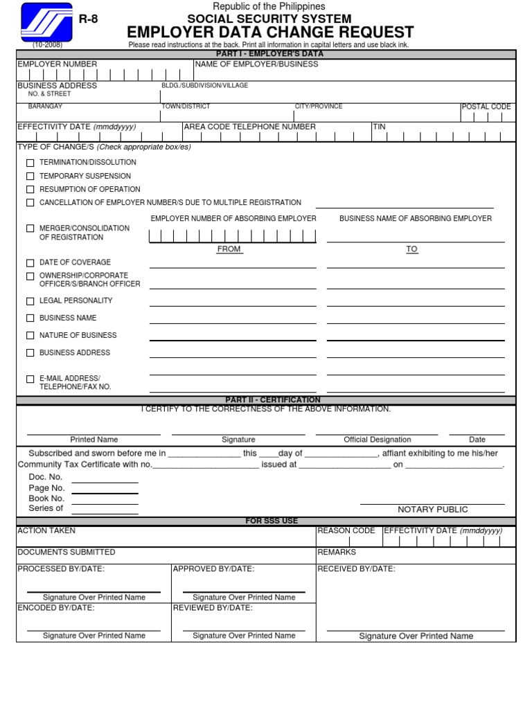 R8 Fill in | PDF
