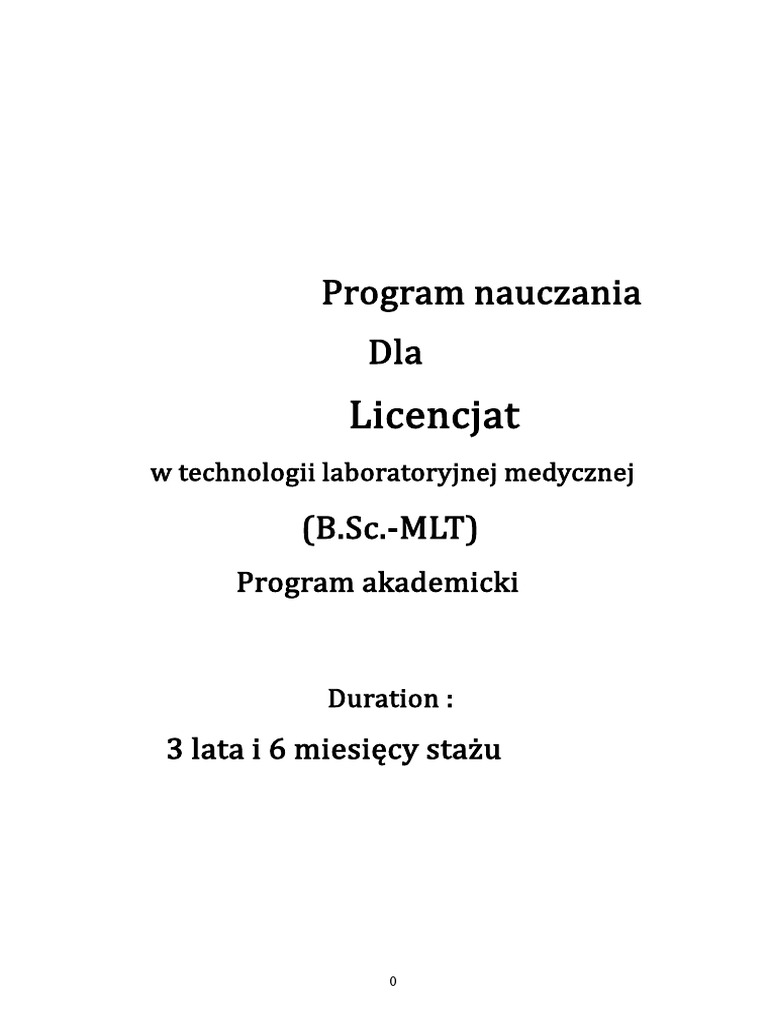 BSC MLT PDF | PDF