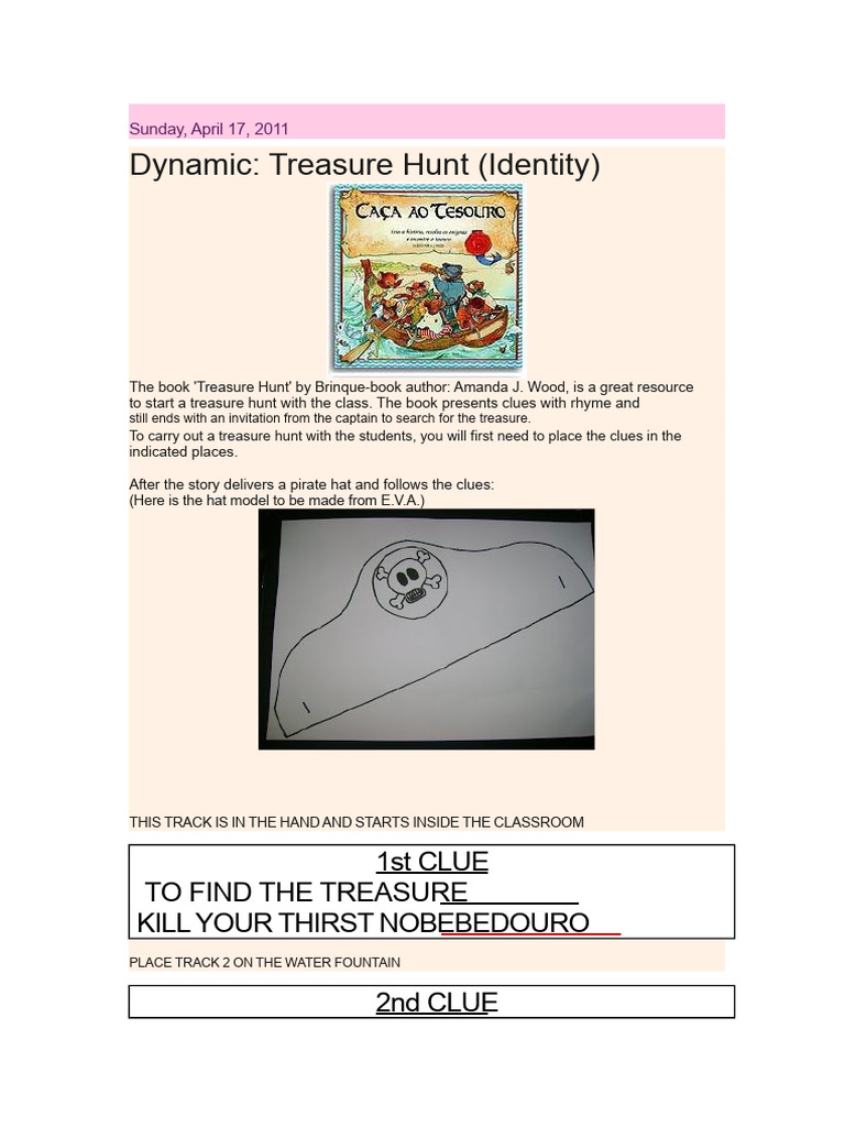 Classroom Treasure Hunt Activity Guide | PDF