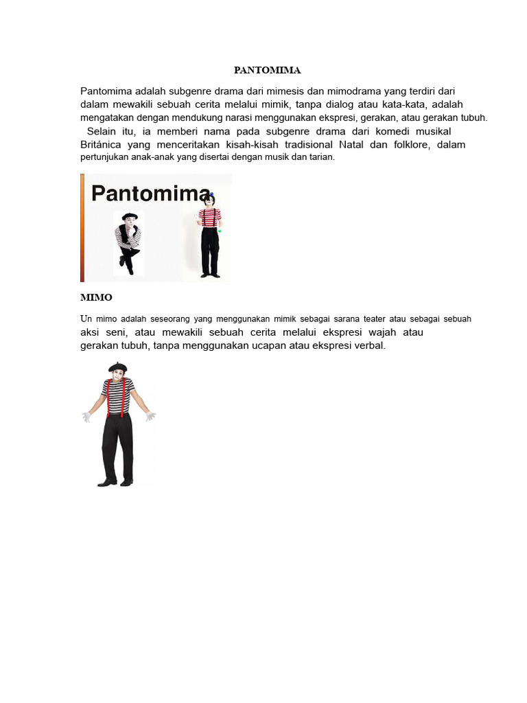PANTOMIM | PDF
