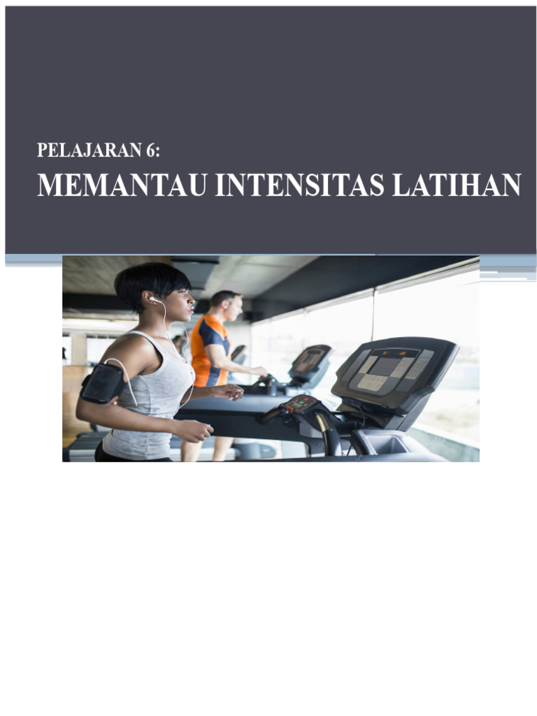 Memantau Intensitas Latihan dan Kebugaran | PDF