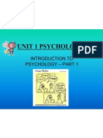 introduction to psychology aos1 part1 powerpoint
