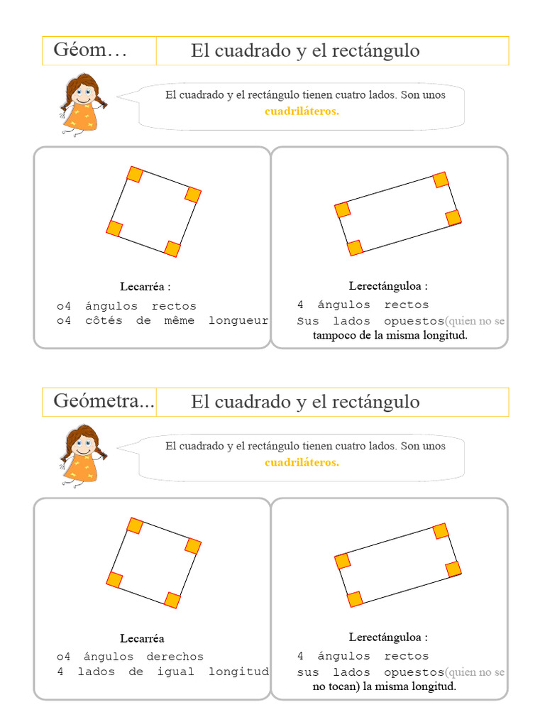Geom6 Cuadrado y Rectángulo | PDF