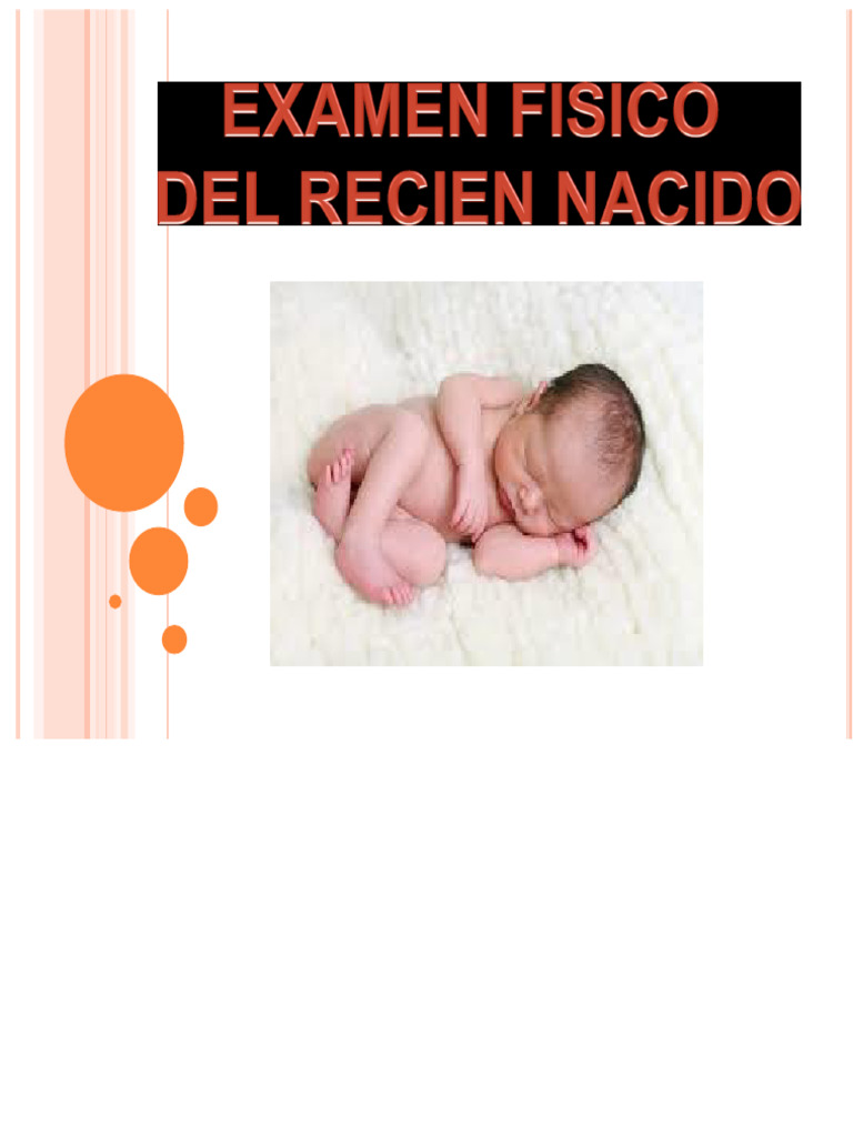 Physical Examination of The Newborn | PDF | Infants | Childbirth