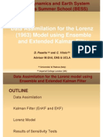 Data Assimilation For The Lorenz (1963) Model Using Ensemble Det DDKL Filt and Extended Kalman Filter