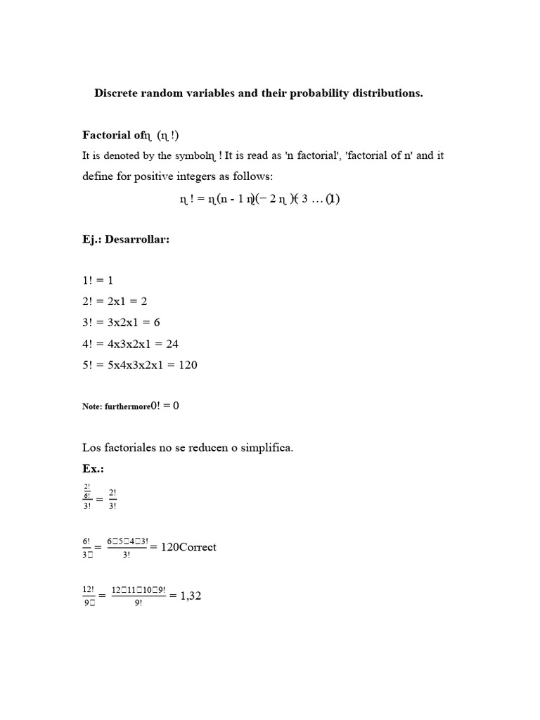 Discrete Random Variables & Distributions | PDF | Probability ...