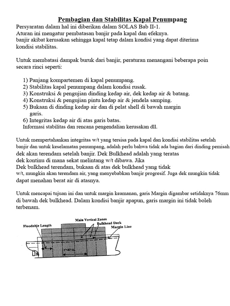 Subdivisi Kapal Penumpang | PDF