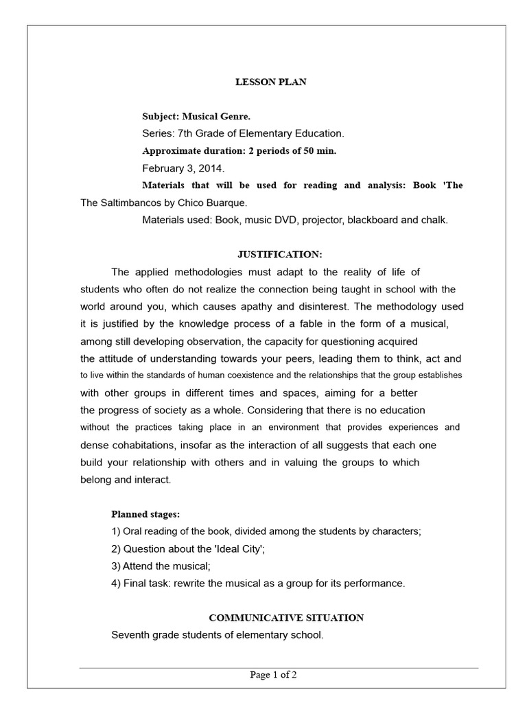 Lesson Plan - Children's and Young Adult Literature | PDF | Methodology ...