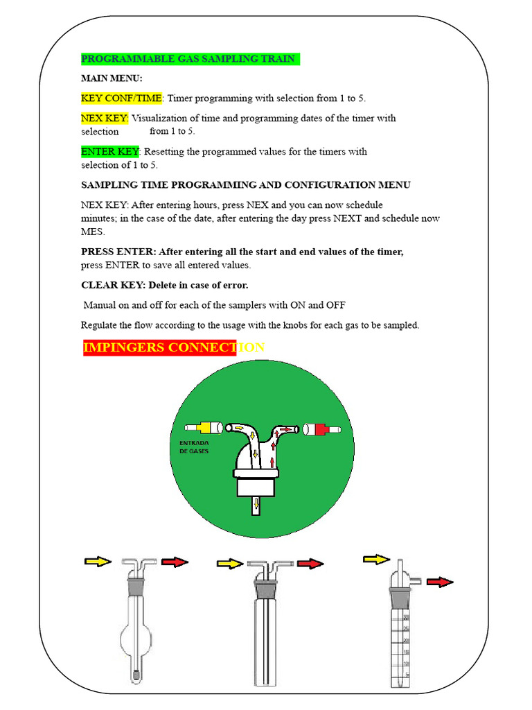 Programmable Gas Sampling Train Guide | PDF