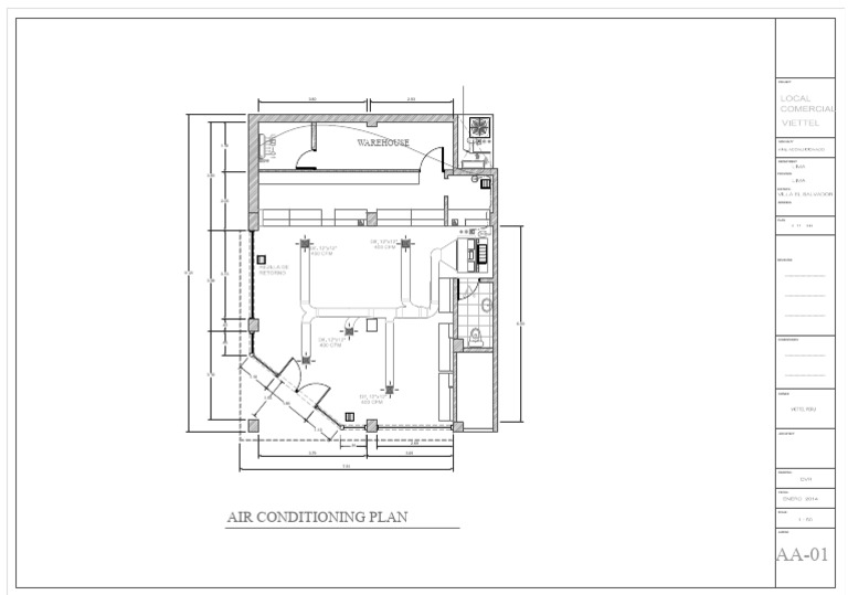 Air Conditioning Plan for Warehouse | PDF